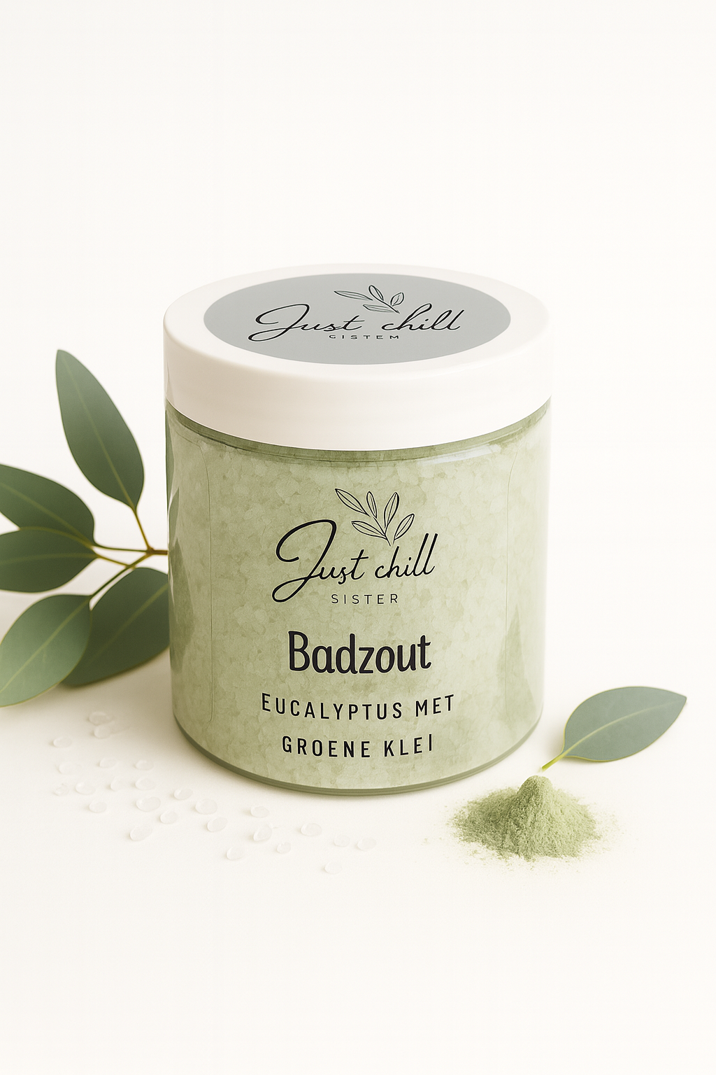 Badzout - Eucalyptus met groene klei