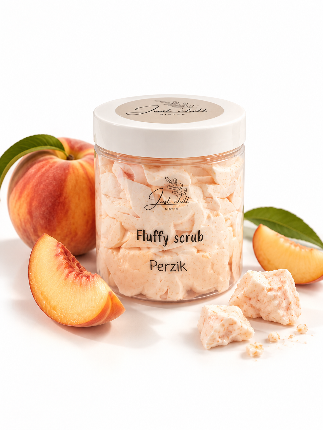 Fluffy scrub - Perzik