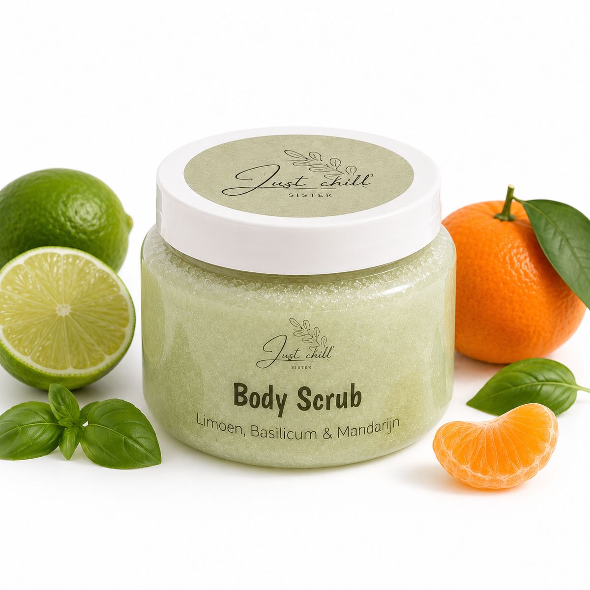 Body scrub - Limoen, Basilicum & Mandarijn
