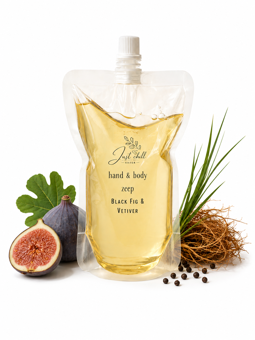 Hand & body wash zak - Black Fig & Vetiver