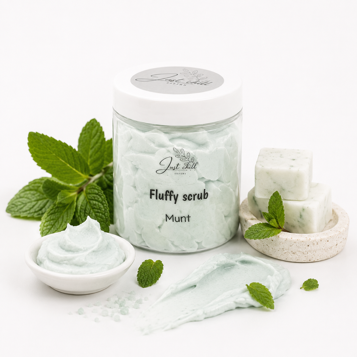 Fluffy scrub - Munt